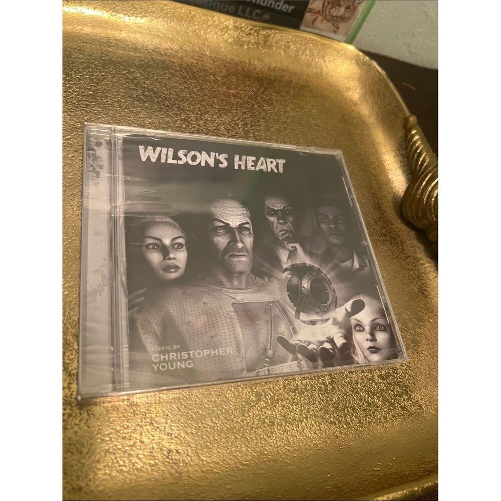 #2196:Vintage Wilson’s Heart Original Game Soundtrack CD - Black & White Artwork